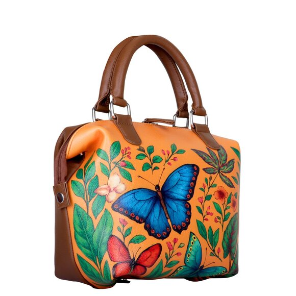 Printed Leather 3-in-1 Convertible Top Handle Crossbody Bag for Women- Daily Use - Picture 15 of 16